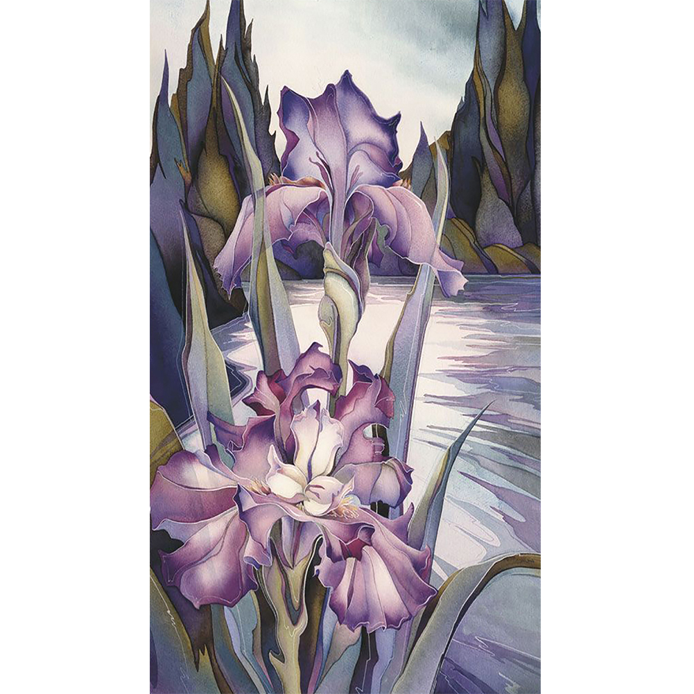 

Flower - Round Drill Diamond Painting - 30*60CM (Big Size), 501 Original