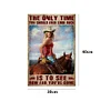 The Only Time You Should Ever Look Back - Vintage Metal Signs - 20*30cm/30*40cm - Western