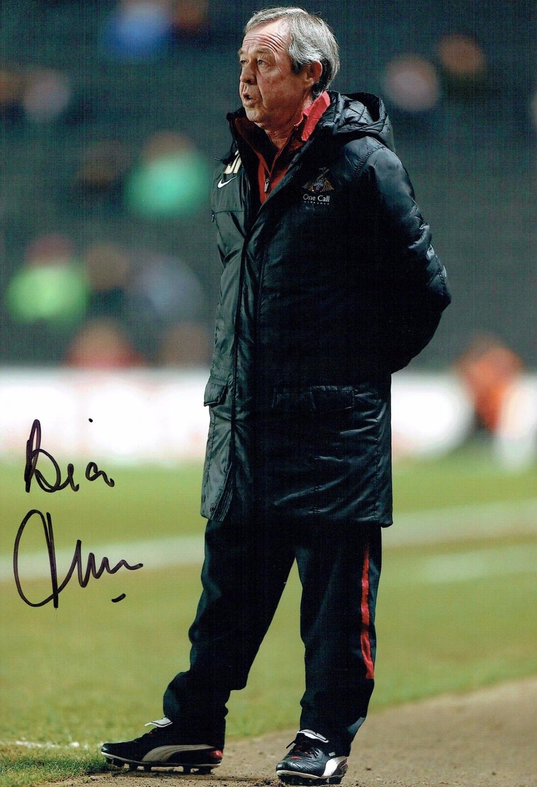 Brian FLYNN Signed Autograph 12x8 Photo Poster painting 2 AFTAL COA Football Manager Player