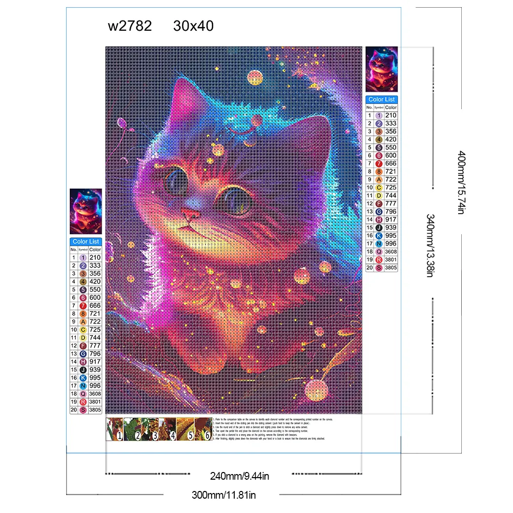 Diamond Painting - Full Round Drill - Cat(Canvas|30*40cm)