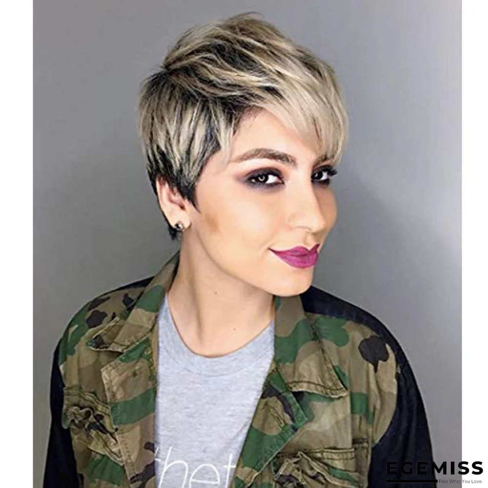 Hot Selling Fashion Short Hair Female Oblique Bangs Natural Chemical Fiber Headgear | EGEMISS