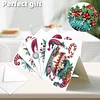 6PCS DIY Diamond Art Greeting Cards Christmas Gnome Congratulations Cards & Gift