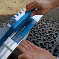 280 &times; 110mm مجرفة الجص مجرفة القشط تجصيص من الستانلس ستيل