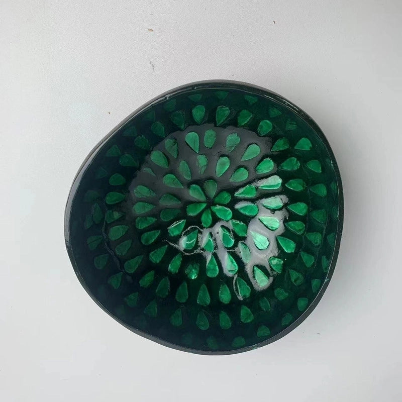 Pastoral Solid Color Coconut Shell Charcoal Shell Tableware 1 Piece