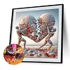Kits de peinture en diamant en forme de pierre, c&oelig;ur d&rsquo;amour-3 en forme sp&eacute;ciale 5d DIY pour adultes d&eacute;butants, d&eacute;coration int&eacute;rieure, diamants dots, 