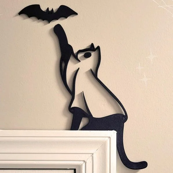 Cat Ghost Door Topper