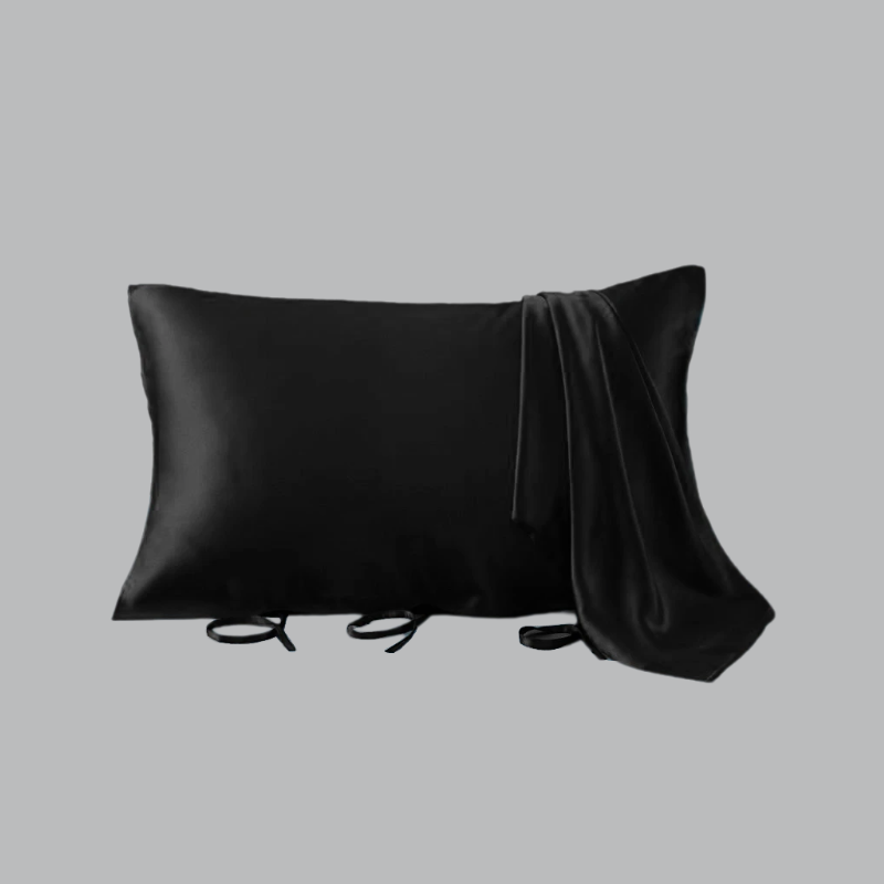 Lace-up Travel Silk Pillowcase REAL SILK LIFE