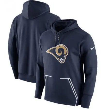Men's  Los Angeles Rams Navy Champ Drive Vapor Speed Pullover Hoodie