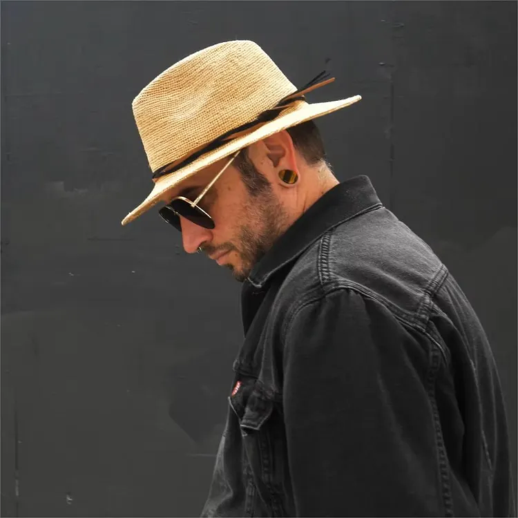 New] Can be rolls up for packing- Goorin Handmade RAFFIA  display picture 2