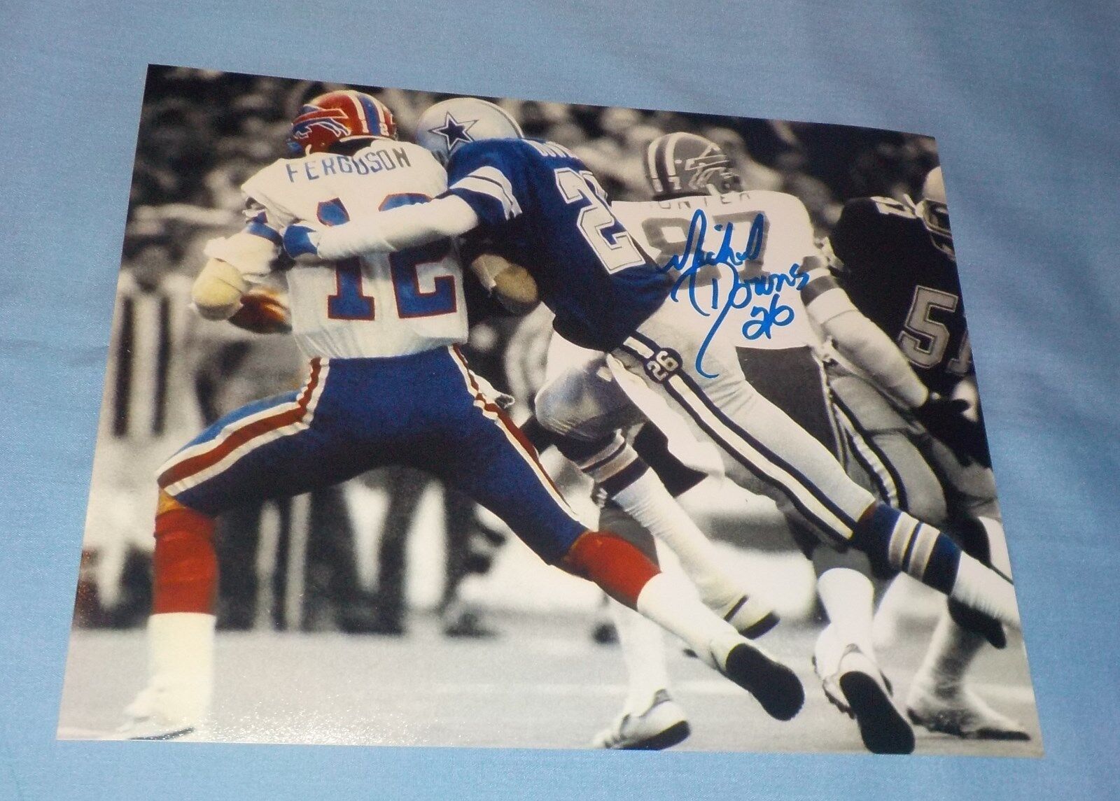 Dallas Cowboys Michael Downs Signed Autographed 8x10 Photo Poster painting Rice A