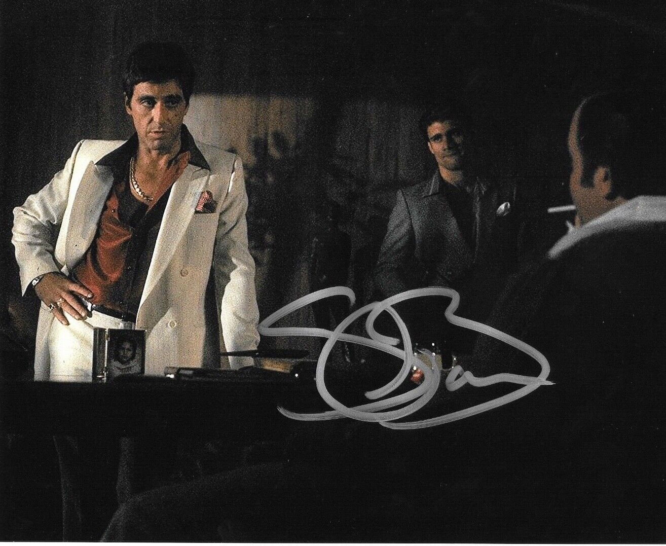 * STEVEN BAUER * signed 8x10 Photo Poster painting * SCARFACE MANNY * PROOF * COA * 7