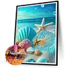 Diamond Painting-DIY Full Round Drill Beach Scenery