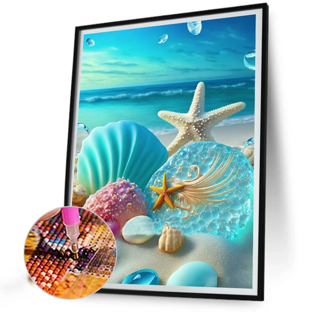 Diamond Painting - Full Round Drill - Beach(30*40cm)