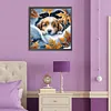 Snow Puppy-Full Round Diamond Painting 30*30CM