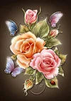 Blooming flower | Full Round  Diamond Painting Kits