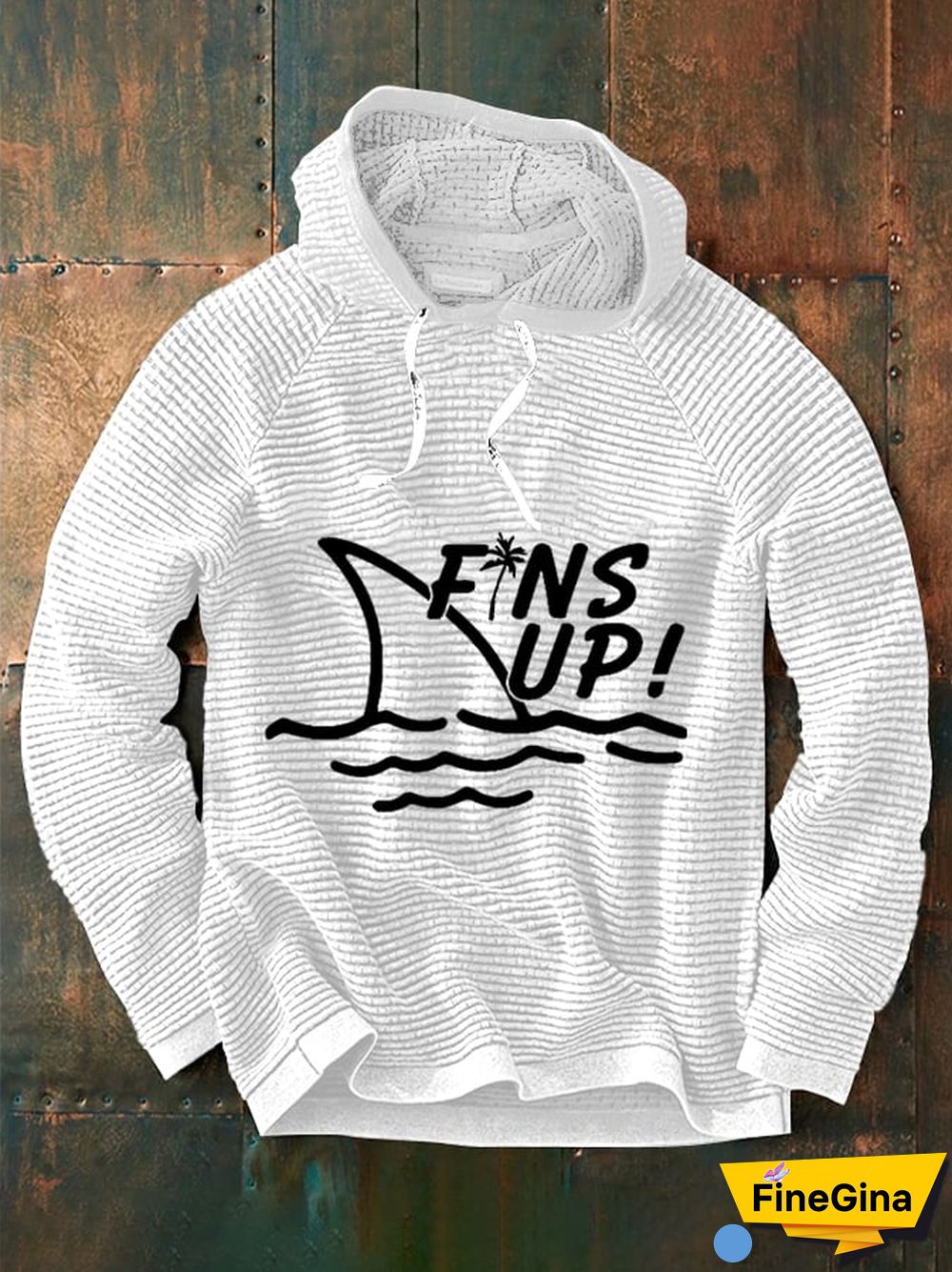 Men's Rip Jimmy Fins Up! Print Waffle Hoodie