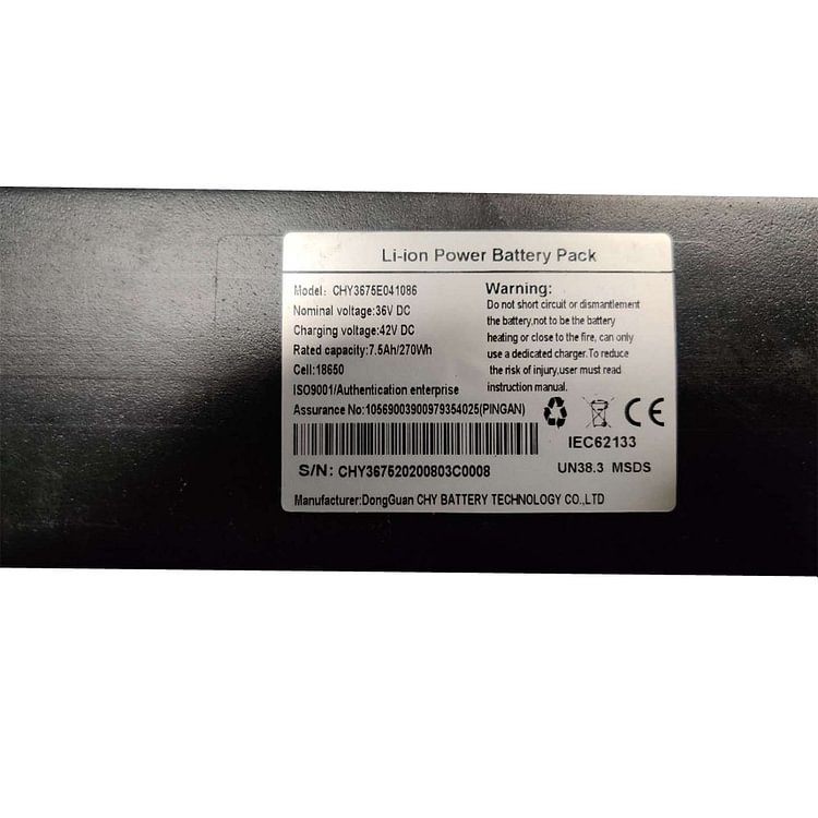 Electric Scooter 7.5Ah Battery Replacement for iScooter E9D/E9 Pro/E9T/i9/i9Pro/i9Plus