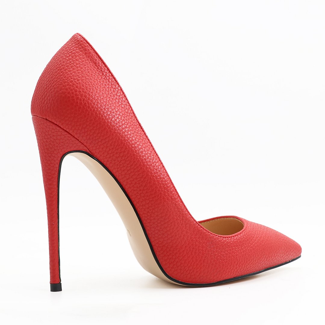 120mm Pattern Look Heels Party Red Line Pumps-vocosishoes