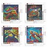 Mid-year Promotion 4Pcs/set Diamond Painting-DIY Full Round Drill Turtles(30*30cm)