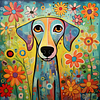 Diamond Painting-DIY Full Round Drill Color Dog