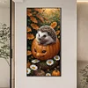 >SALE<5D DIY Full Round Drill Diamond Painting Hedgehogs Kit Home Decoration 40x80cm