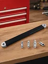 Slim Offset Impact Extension Wrench 15.4in with 4 Drive Adapters