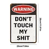 Warning - Warning - Vintage Metal Signs(8*12Inch)  - Warning