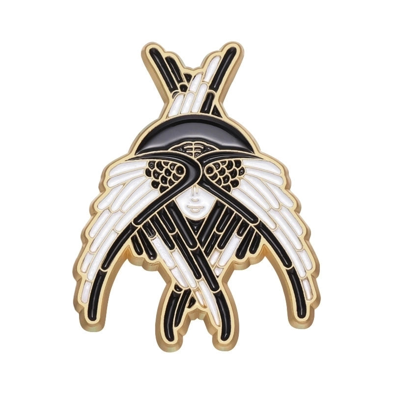 Cartoon Style Eye Wings Wine Glass Alloy Stoving Varnish Plating Unisex Brooches