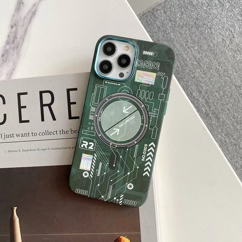 Luminous Circuit Board Magsafe Phone Case