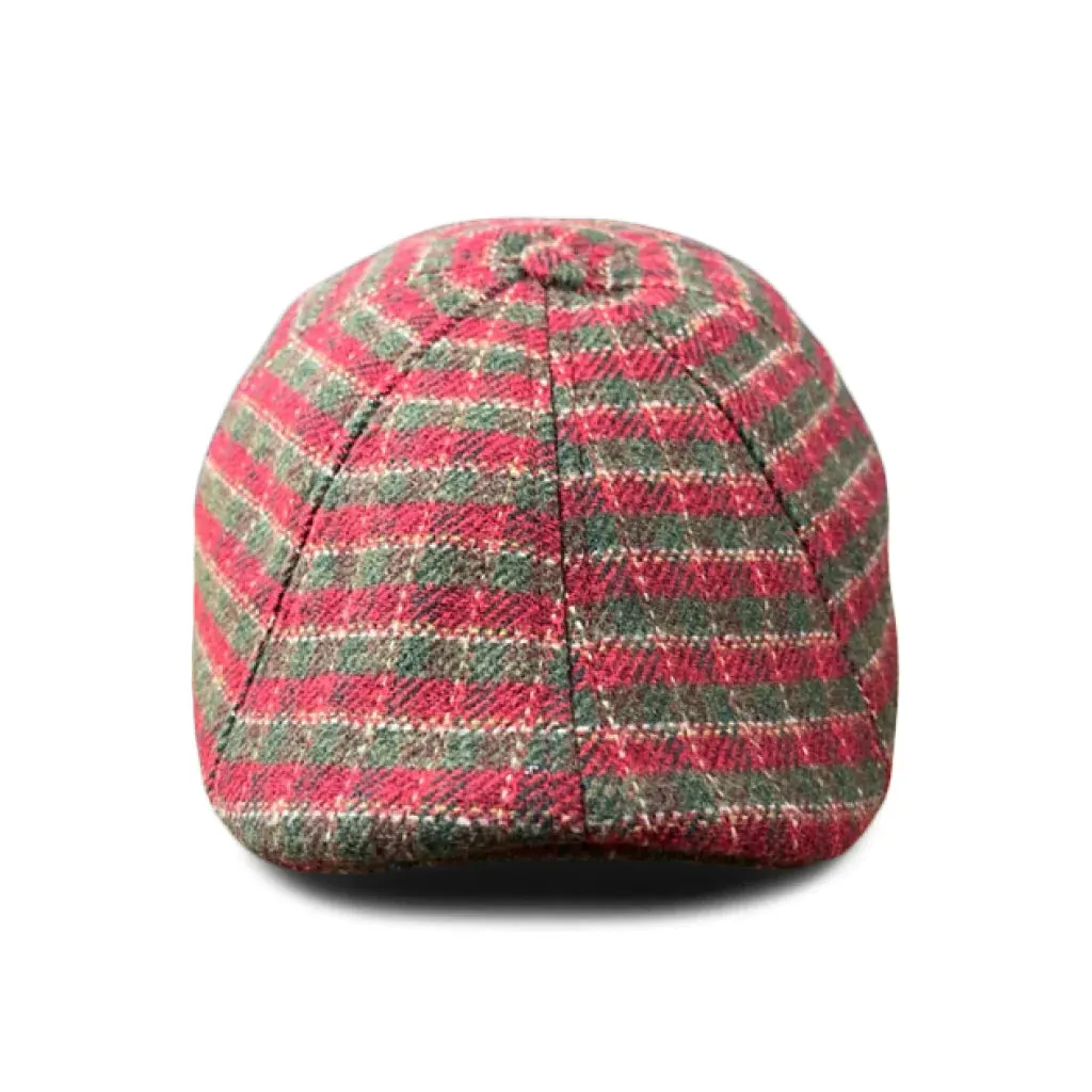 Hatsfashion-The Wonderland   Cap - Red & Green Plaid