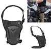 Motorcycle Leg Side Bag with Mesh Bag Waterproof Travle Waist Bag (Black)