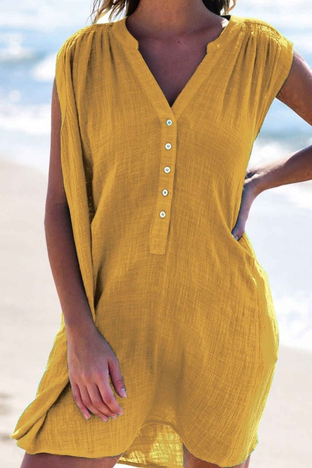 Summer Women'S Dress 2021 New Hot-Selling Slim V-Neck Sleeveless Dress