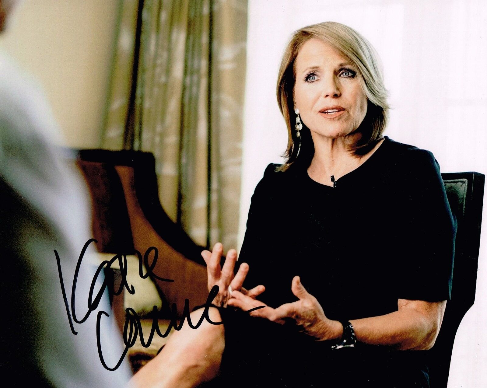 Katie Couric Hand Signed Autograph 8x10 Photo Poster painting In Person Proof NBC CBS Today Show