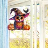 >SALE<Acrylic Special Shaped Pumpkin Owl 5D DIY Diamond Art Hanging Home Decorations