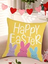 4pcs Easter Bunny Pillow Covers Decorative Couch Cushion Case 45x45cm Pillowcase