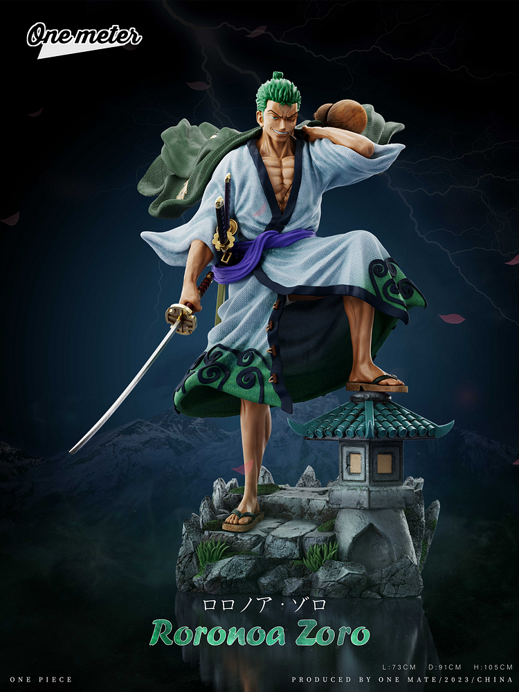 PRE-ORDER One Meter Studio - One Piece Wano Country Cloak Zoro 1/2