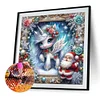 Diamond Painting-DIY Full Round Drill Christmas Candy Unicorn(40*40CM)
