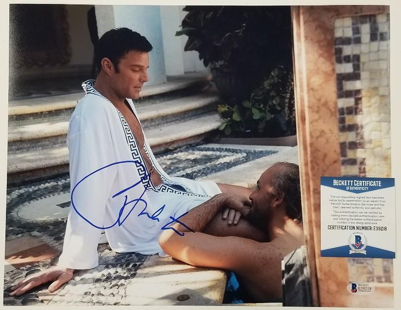 Actor RICKY MARTIN Signed AMERICAN CRIME STORY 11x14 Photo Poster painting (B) ~ BAS Beckett COA