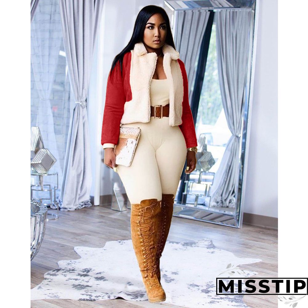 Loose Padded Fur Collar Warm Jacket Coat