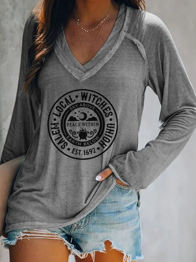 Fashion Print Long Sleeve T-Shirt