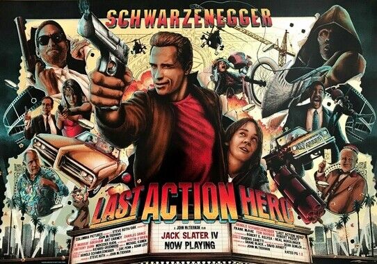 LAST ACTION HERO POSTER - SCHWARZENEGGER - Photo Poster painting QUALITY INSERT -  POST!