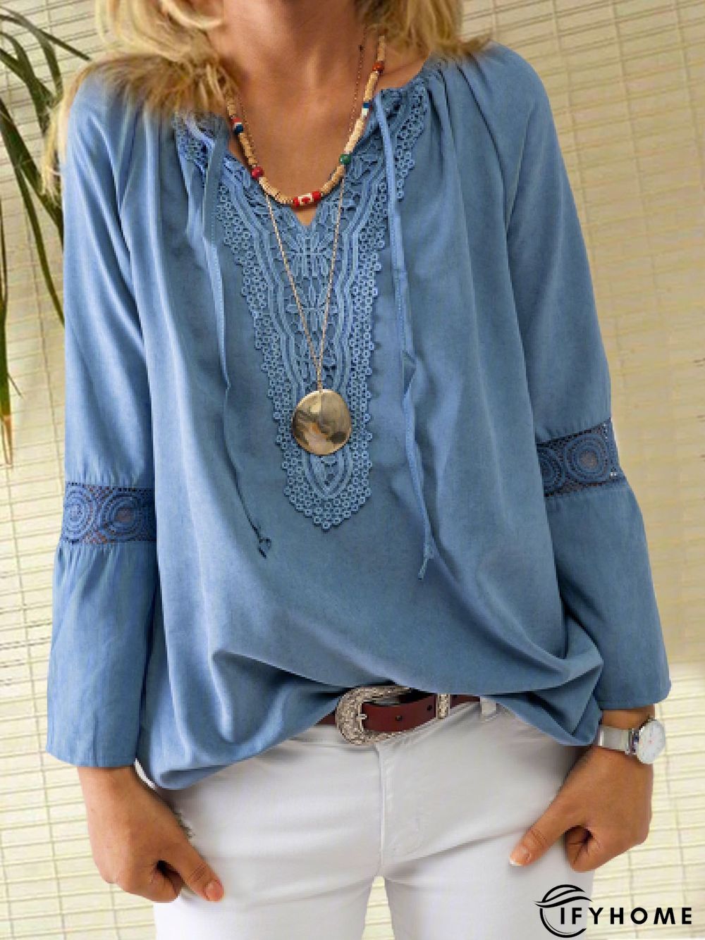 Coffee Casual 3/4 Sleeve Top | IFYHOME