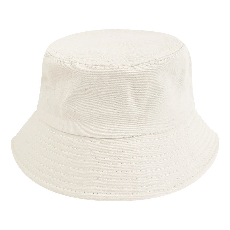 Solid Color Fisherman Hat Solid Color Light Board Pure Cotton Basin Hat Female