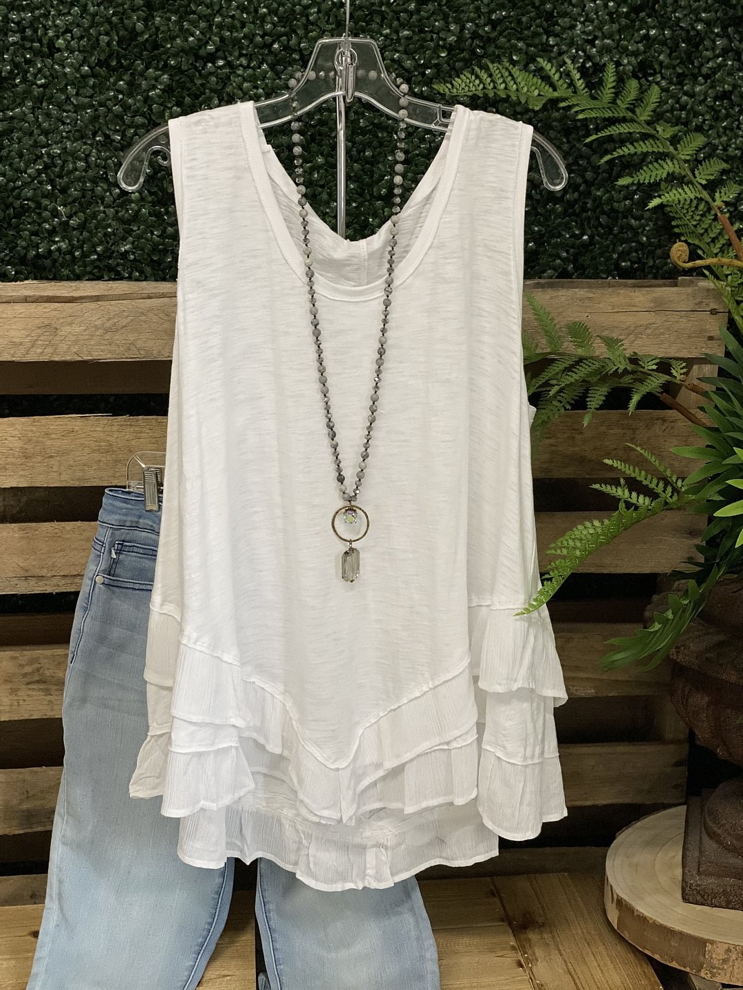 Casual solid color cotton blend vest