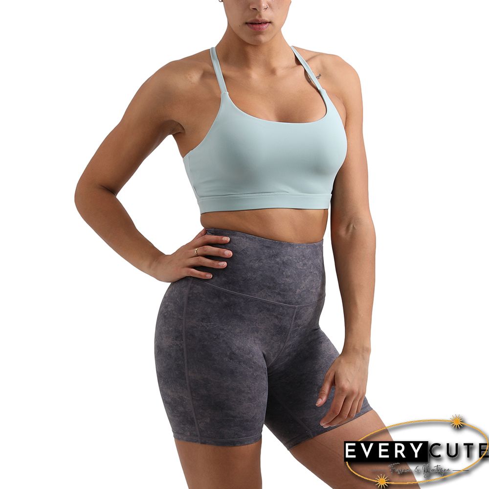 Green Fitness Shockproof Sport Bra