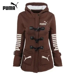 PUMA - Nová dámská bavlněná bunda s kapucí
