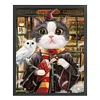 >SALE<Full Embroidery Silk Thread 11CT Printed Cat Cross Stitch Home Kit Art 50x63cm