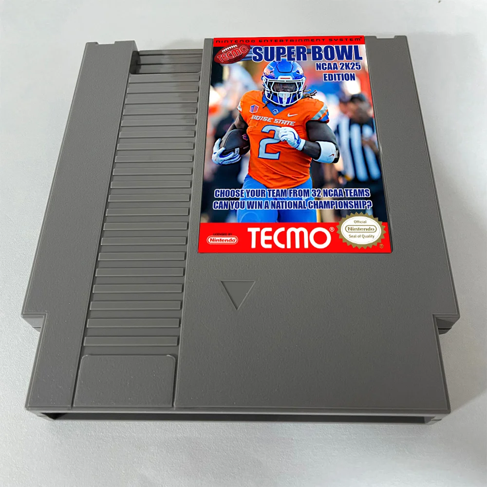 TECMO SUPER BOWL NCAA 2K25 EDITION NES For Nintendo Entertainment System Console - 8 Bit Game Cartridge