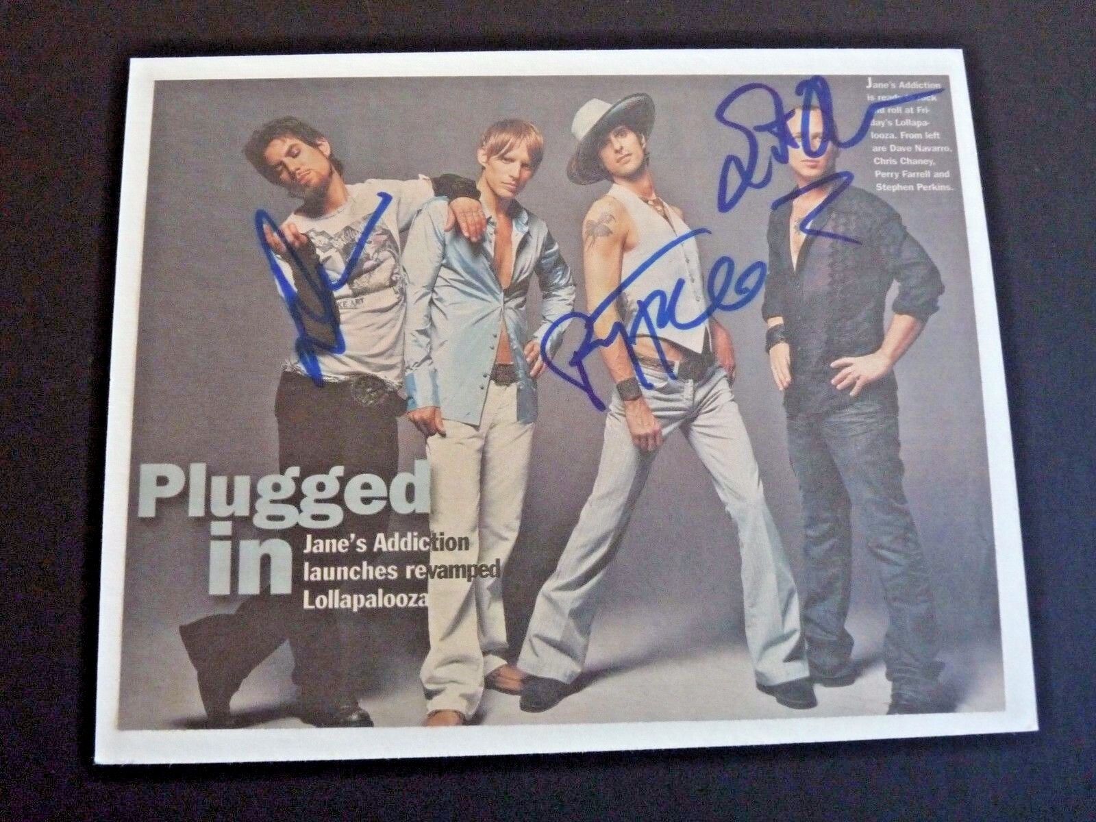 Janes Addiction Dave Perry & Stephen Signed 8x10 Photo Poster painting PSA Guaranteed READ