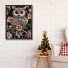 Pearl Floral Owl-Special Shaped Diamond Painting